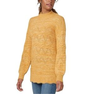 LC Lauren Conrad Eyelash Scallop Edge Tunic Sweater Size XL